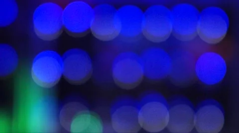 Cascading multicolored lights (Blurred/Un-sharp) Video stock 46184075