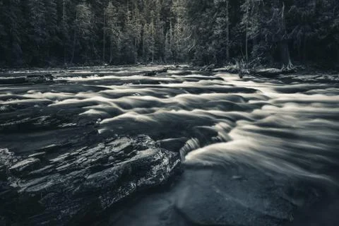 Cascading river. Stock Photos