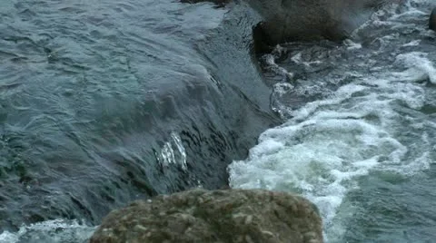 Cascading river water Stock Footage 11019912