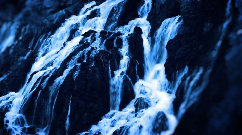 Cascading Water (Slow Motion) Stock Footage 47903084