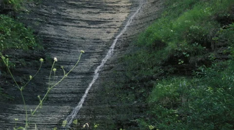 The cascading waterfall. Caucasus Mountains. Stock Footage 52769472