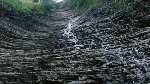 The cascading waterfall. Caucasus Mountains. Stock Footage 52769780