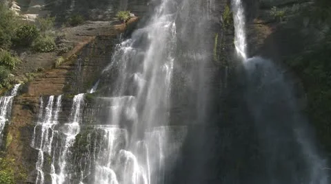Cascading waterfall close Stock-Footage 10855941