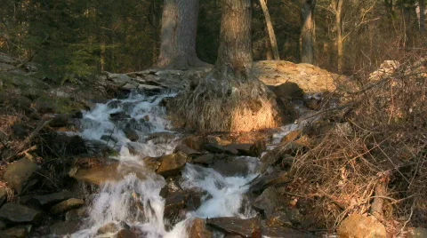 Cascading Waterfall Stock Footage 843188