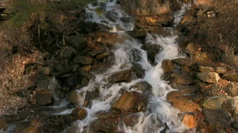 Cascading Waterfall Stock Footage 844352