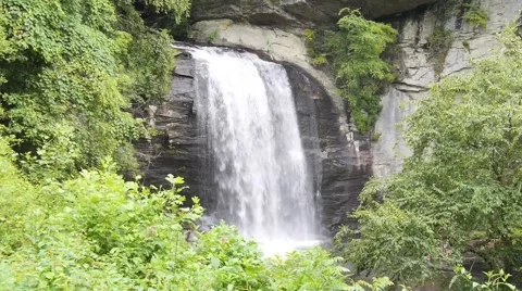 Cascading waterfall with greenery. Stock Footage 41216040
