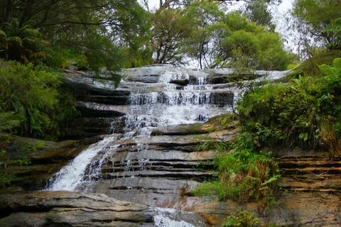 Cascading waterfall Stock Photos