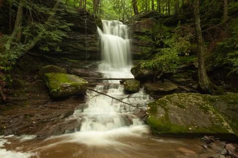 Cascading waterfall Stock Photos