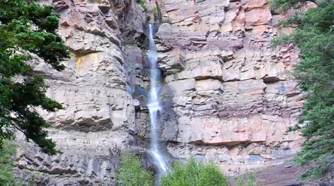 Cascading waterfall wide loop Video stock 1059685