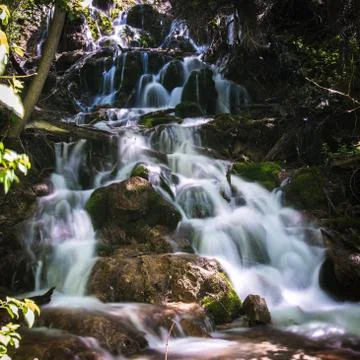 Cascading waterfalls. Stock Photos