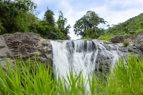 Cascading waters create Stock Photos