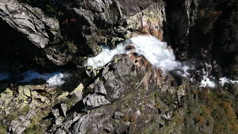 Cascata Frecha da Mizarela Stock Footage 188503827