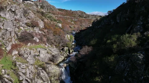 Cascata Frecha da Mizarela Stock Footage 188504761