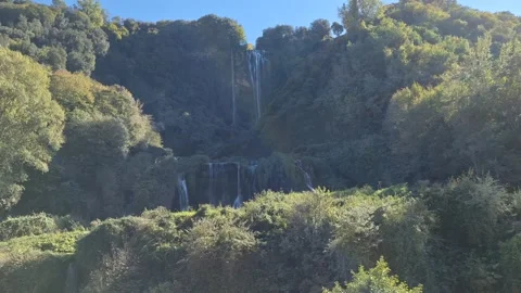 Cascate delle Marmore from Upper Viewpoint – Partial Flow Stock Footage 319037160