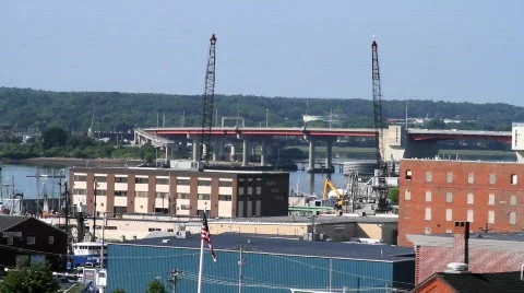 Casco Bay Bridge 스톡 동영상 774296