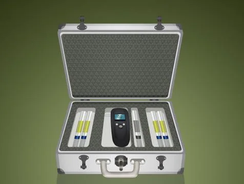 Case for alcohol test Stock Illustration