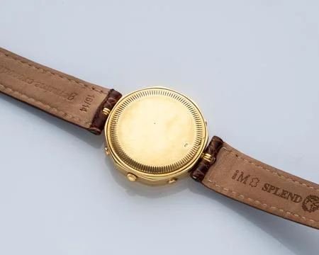 Case back view, Gerald Genta watch Stock Photos