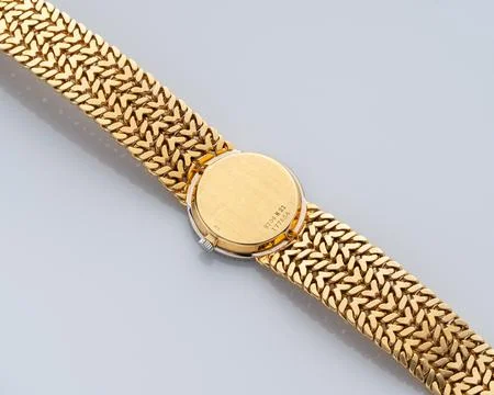 Case back view Piaget watch Stock Photos