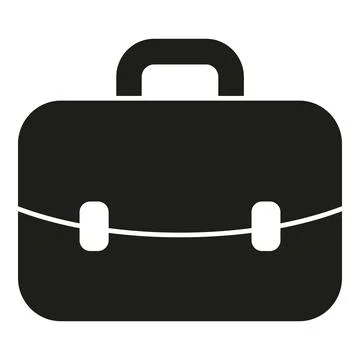 Case bag icon simple vector. Human work Illustrazione stock