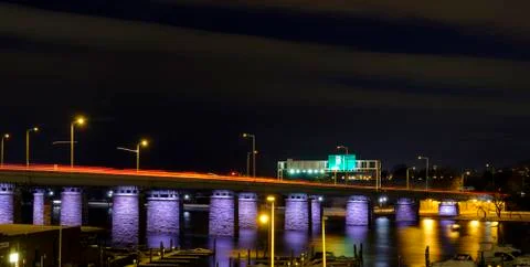 Case Bridge North Side Foto stock