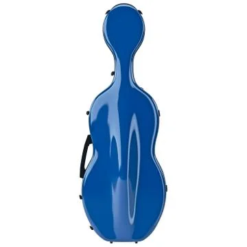 Case cello blue, front view Stock Illustration