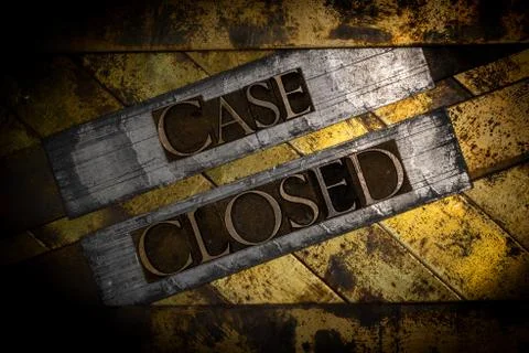 Case Closed Stock Illustration