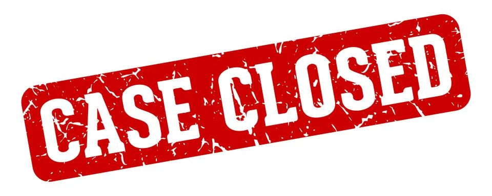 Case closed rectangular sign. case closed stamp Stock-Illustration