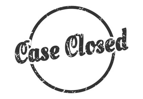 Case closed sign. case closed round vintage grunge stamp. case closed Stock Illustration