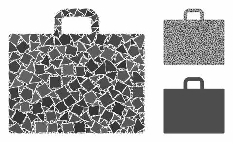 Case Composition Icon of Joggly Pieces Stockillustratie