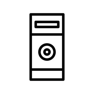 Case computer accessories logo or icon illustration Stock Illustration