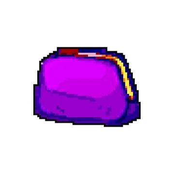 Case cosmetic pouch game pixel art vector illustration Stock Illustration