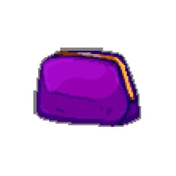 Case cosmetic pouch pixel art vector illustration Stock Illustration