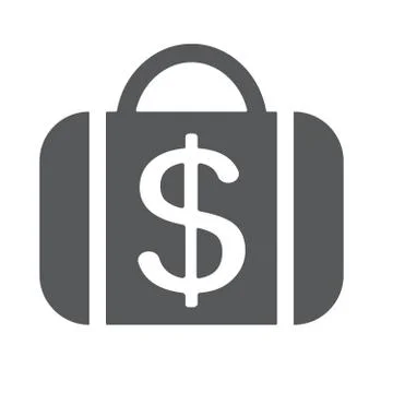 Case with dollar icon Stock Illustration