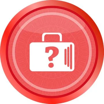 Case with dollars usd sign icon. Briefcase button Stock Illustration