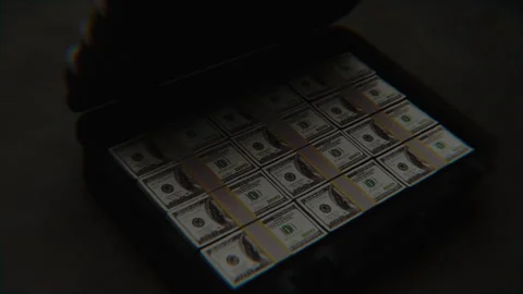 Case Full Of Dollars Opening Stock Footage 260904027
