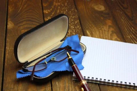 Case with glasses Stock Photos