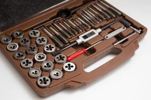 Case with hread Cutting Tools Stock Photos