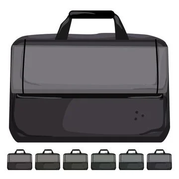 Case laptop bag cartoon vector graphic Illustrazione stock