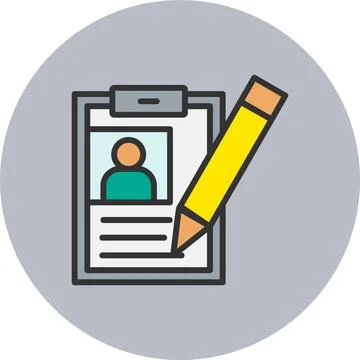 Case Line Filled Circle Icon Stock Illustration