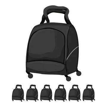 Case luggage bag cartoon vector graphic Stock Illustration