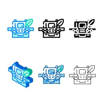 Case with makeup color icon diversity vector Stock-Illustration