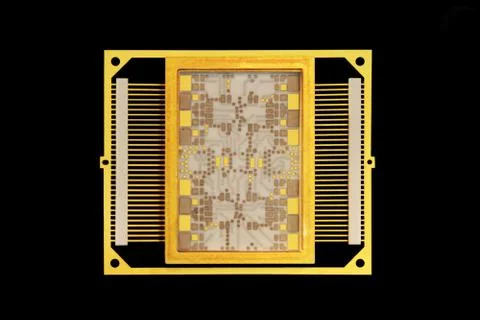 Case of micropocessor Stock Photos