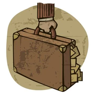 Case with money Stock Illustration