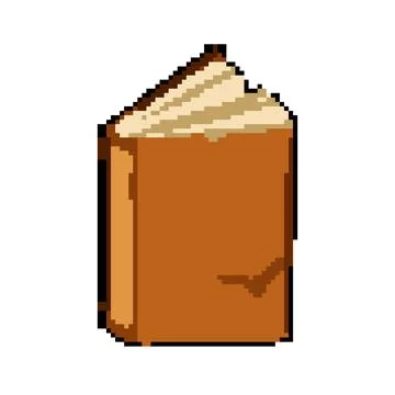 Case old book pixel art vector illustration Stock Illustration