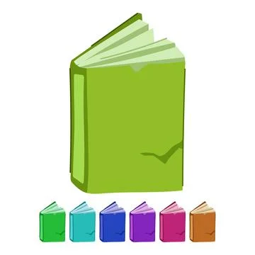 Case old book vector cartoon graphic Stock Illustration