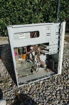 The case of an old computer Stock-Fotos