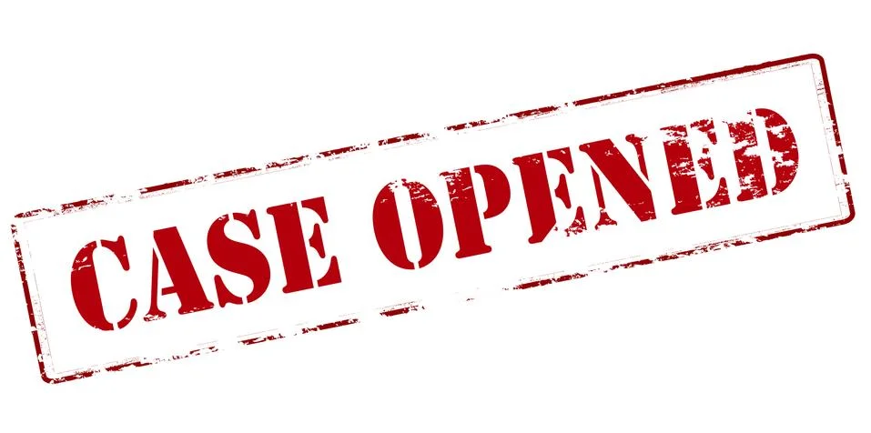 Case opened Stock Illustration