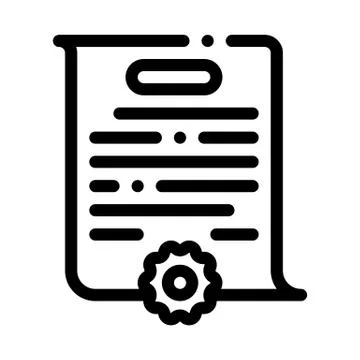 Case parsing icon vector outline illustration 库存插图
