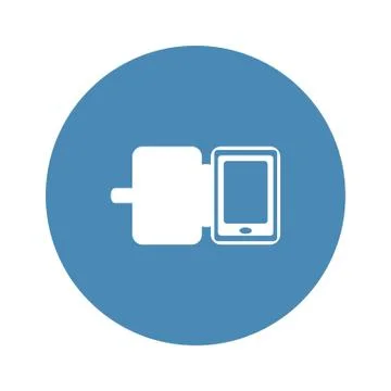 Case for phone Icon Vector flat design style Stock Illustration