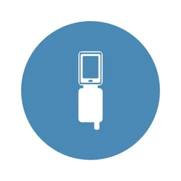 Case for phone Icon Vector flat design style Stock Illustration